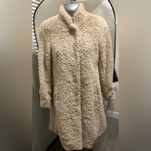 Kenneth Cole New York XS Sherpa fuzzy faux fur jacket